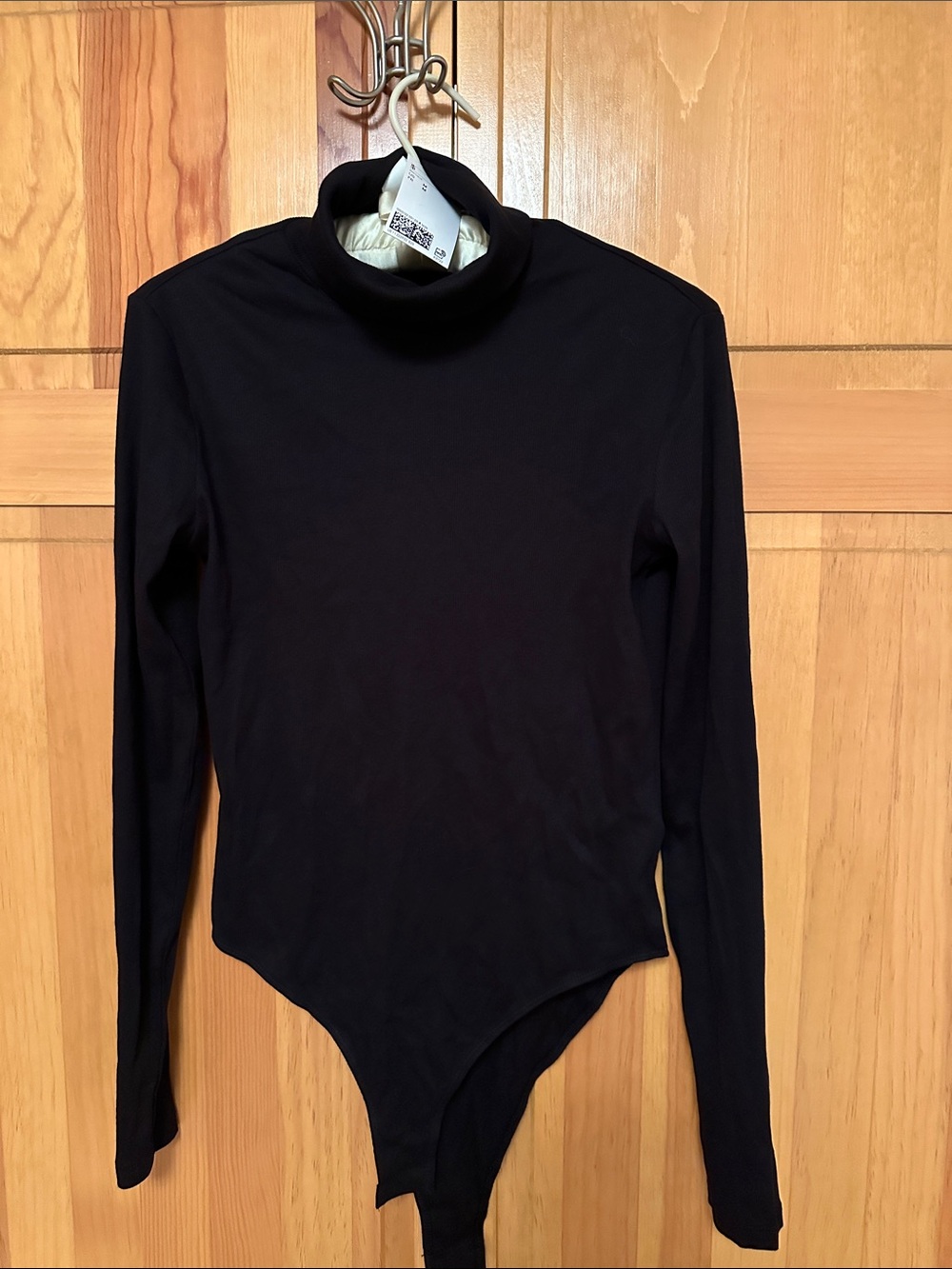 H&M Black Long-Sleeve Turtleneck Bodysuit